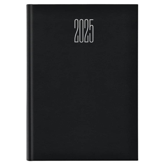 Agenda 2025 giornaliera gommato s/d sep. 21x29,7 cm nero 25-065100406C