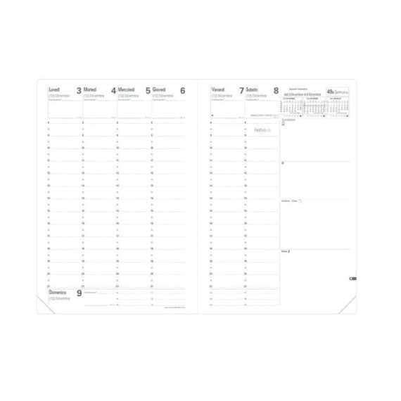Agenda 2025 Quo Vadis Ministro IT Impala 8,8x17 cm - conf. 6 pz assortiti - settimanale - 01523525MQ