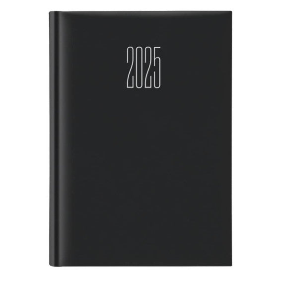 Agenda 2025 settimanale gommato 17x24 cm nero 25-054800406C