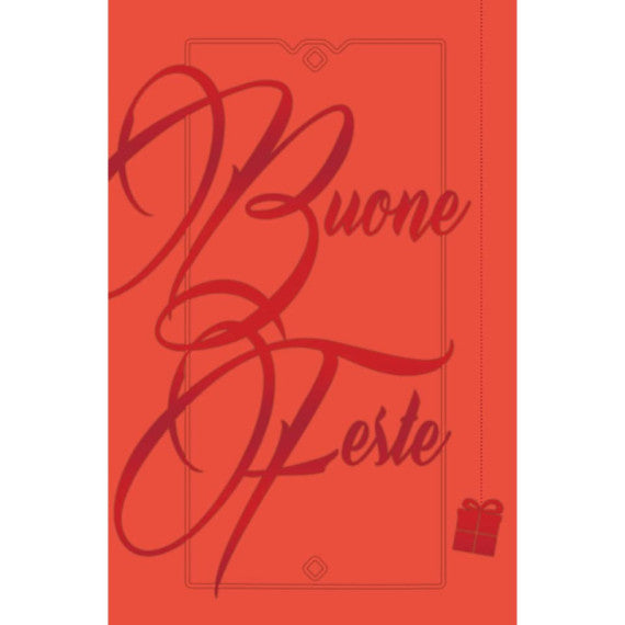 Biglietti augurali natalizi 9x14 cm - Biembi conf. da 12 rosso B2D502C61-RED