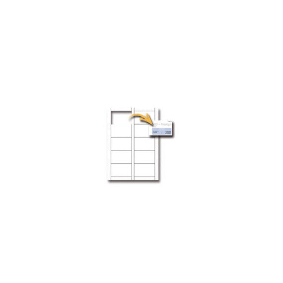 Biglietti da visita Decadry microperforati 85x54 mm. Fogli A4 bianco Conf. 500 biglietti - T123001
