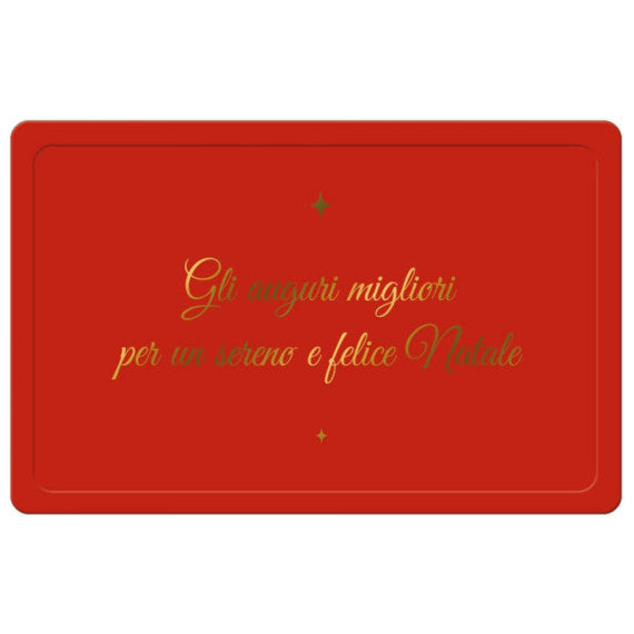 Biglietti Natalizi in vassoio - 9x14 cm conf. 6 pezzi Biembi rosso BBE202C68
