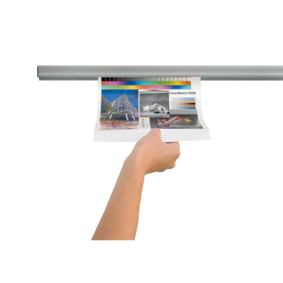 Binario magnetico porta documenti Jalema Grip 60 cm alluminio grigio N300710