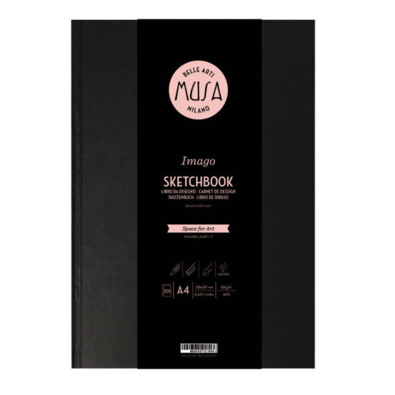 Blocco a libro Imago SKETCH Musa 200 pagine 105 gr formato A4 MU124494