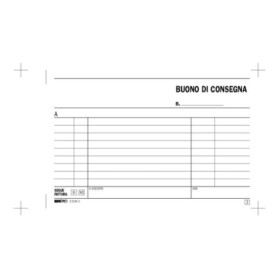 Blocco buoni di consegna - 50/50 fogli ricalcanti - 10x17cm - Edipro