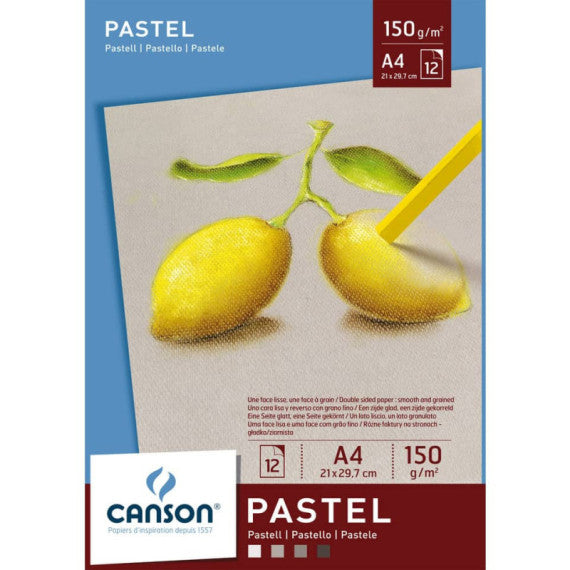 Blocco collato lato corto CANSON Dessin Couleur bianco, nero, grigio chiaro 150 g/m² 12 fogli A4 - C400041762