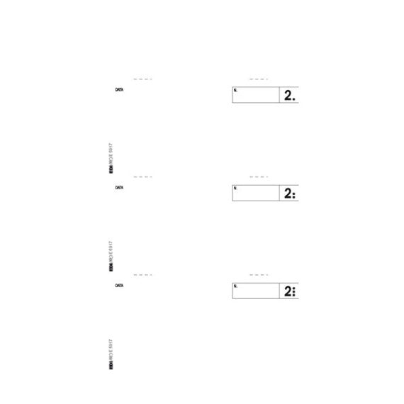 Blocco comande a 3 tagliandi - 25/25 fogli autoricalcanti - 17 x 9,9cm - Edipro