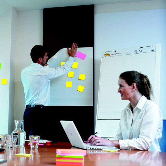 Blocco da parete Super Sticky - 559 - 30 fogli - 63,5 x 77,5 cm - bianco - Post it®