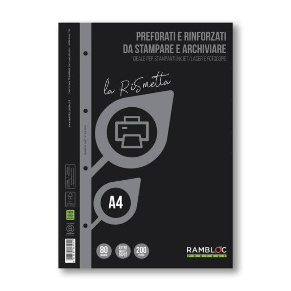 Blocco fogli ricambio Rambloc LA RISMETTA 100 fogli A4 - 90506995