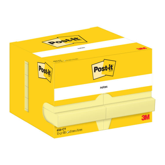 Blocco foglietti - 656 - 76 x 51 mm - giallo Canary™ - 100 fogli - Post it®