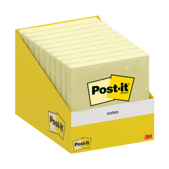 Blocco foglietti Post it® - 76 x 76 mm - giallo canary - 100 fogli - Post it® - conf. 10 blocchi