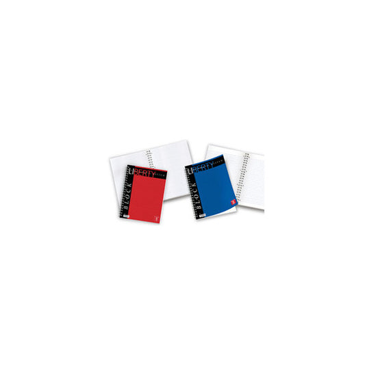 Blocco Liberty Block spirale - 1 rigo - 220 x 290 mm - 70 gr - 80 fogli - Pigna