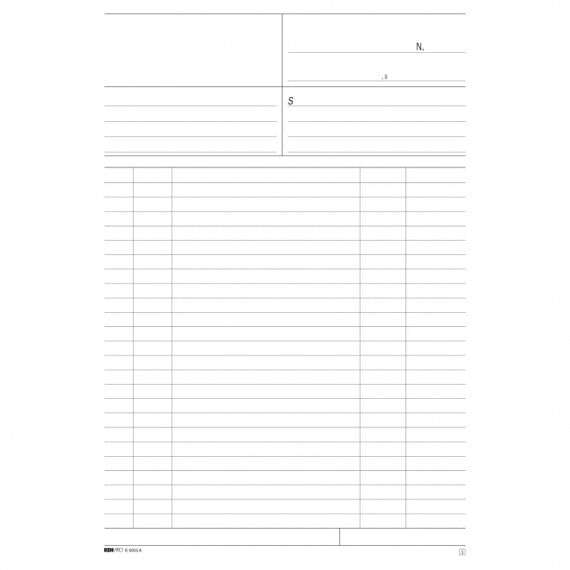 Blocco multiuso bianco - 50/50 fogli autoricalcanti - 31 x 21cm - Edipro