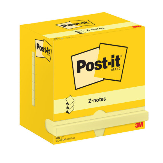 Blocco Post it® Super Sticky Z Notes - R350 - 76 x 127 mm - giallo Canary™ - 100 fogli - Post it®