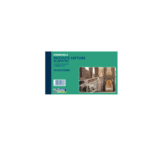 Blocco ricevute/ fatture di affitto - 50/50 copie autoricalcanti - 16,8 x 10 cm - DU1612C0000 - Data Ufficio