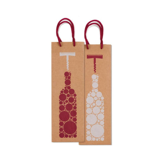 Borsa Rex bottiglia 12x37x9 cm conf. 10 pz Rex-Sadoch fantasia su avana SDN12-178