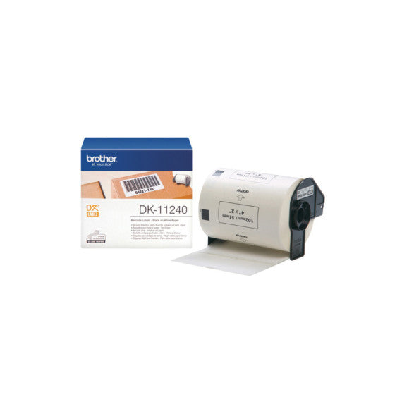 Brother - Etichette adesiva 600 Etichette 102 x 51 mm - Nero/Bianco - DK-11240