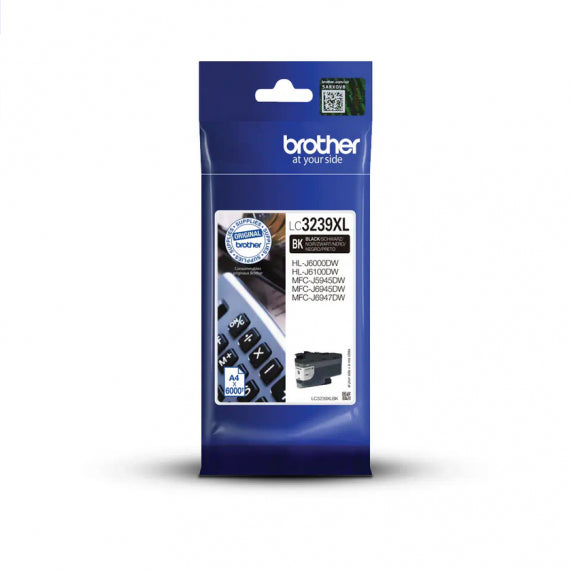 BROTHER LC-3239XLBK NERA CARTUCCIA ORIGINALE PER BROTHER MFC-J6945DW MFC-J5945DW.J6947,HL-J6000DW LC3239XL 128ml 6.000 PAGINE