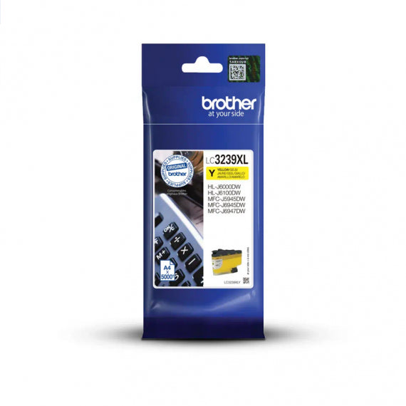 BROTHER LC-3239XLY GIALLA CARTUCCIA ORIGINALE PER BROTHER MFC-J6945DW MFC-J5945DW.J6947,HL-J6000DW LC3239XL 5.000 PAGINE