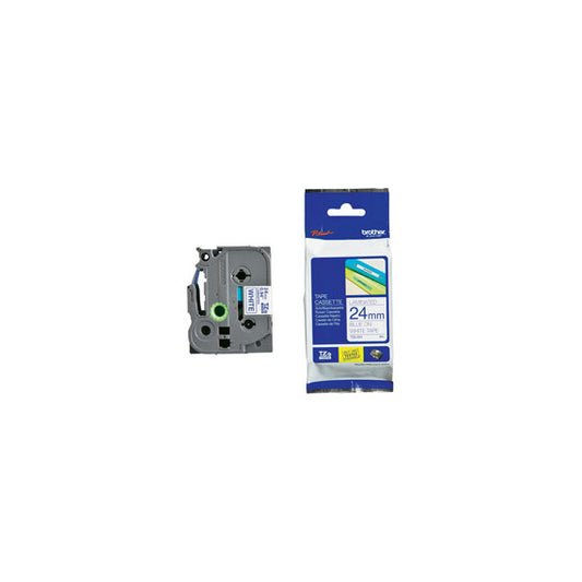Brother - Nastro - Blu/Bianco - TZE252 - 24mm x 8mt