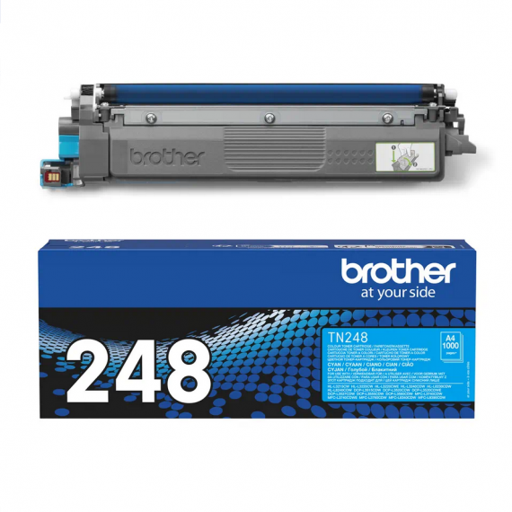 Brother TN-248C ciano toner originale per Brother DCP-L3520CDWE,HL-L3220CW,HL-L8230CDW TN248C capacità 1.000 pagine