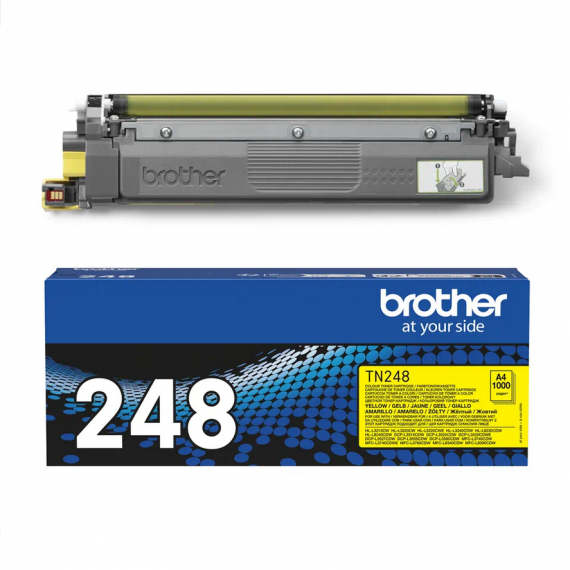 Brother TN-248Y giallo toner originale per Brother DCP-L3520CDWE,HL-L3220CW,HL-L8230CDW TN248Y capacità 1.000 pagine