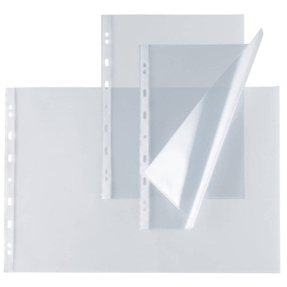 Buste in PP liscio Sei Rota Atla T 150 - alto spessore trasparente 22x30 cm - conf. 25 buste - 662220