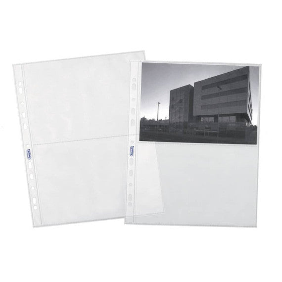 Buste trasp. a foratura universale FAVORIT portafoto liscia top 10x15 cm (x4 tasche) Conf. 10 pz - 100460150