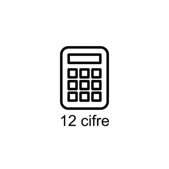 Calcolatrice da tavolo Casio solare o batteria - display 12 cifre - grigio DF-120ECO-W-EP