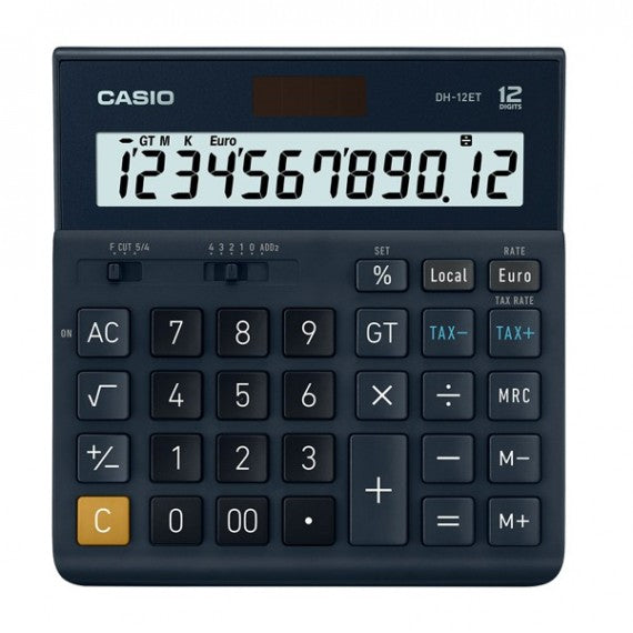 Calcolatrice da tavolo DH-12ET - 12 cifre - blu - Casio