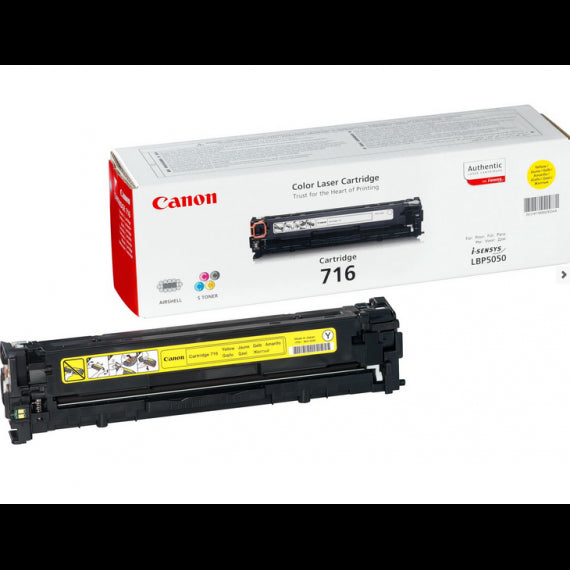 CANON 716 GIALLO 1977B002 TONER ORIGINALE PER CANON LBP 5050,MF8030,MF8040,MF8050,MF8080 CAPACITA' 1.500 PAGINE