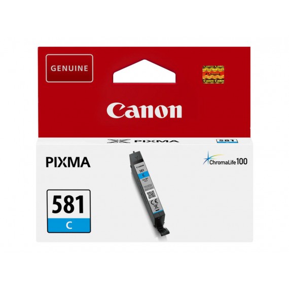 CANON CLI-581 CIANO 2103C001 CARTUCCIA ORIGINALE PER CANON TS6150,8150,9150,TR7550,8550 CLI581 CAPACITA' 5.6ML