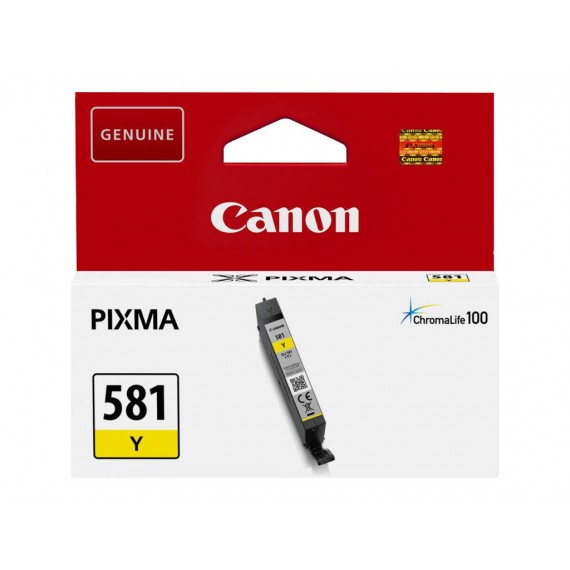 CANON CLI-581 GIALLA 2105C001 CARTUCCIA ORIGINALE PER CANON TS6150,8150,9150,TR7550,8550 CLI581 CAPACITA' 5.6ML