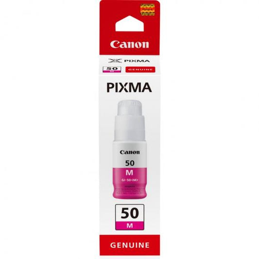 CANON GI-50M MAGENTA 3404C001 ORIGINALE FLACONE DI INCHIOSTRO PER PIXMA G6050,G5050,GM2050,G7050,GM4040,GM4050 7.700 PAGINE