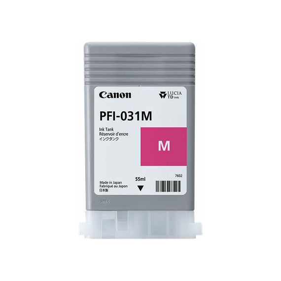 Canon PFI-031M magenta 6265C001 cartuccia originale per Canon ImagePROGRAF TM-240,TM-340 PFI031 capacità 55ml