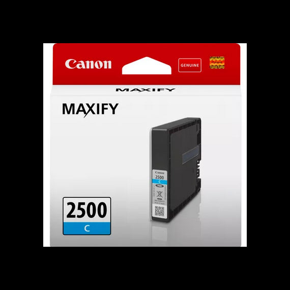 CANON PGI-2500 C CIANO 9301B001 CARTUCCE ORIGINALE PER CANON iB4050 MB5050 MB5350 PGI2500 CAPACITA' 9.6ml