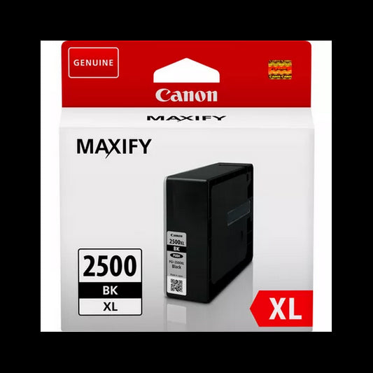 Canon PGI-2500XLBK nero 9254B001AA alta capcità cartuccia originale per Canon iB4050 MB5050 MB5350 PGI2500XL 2.500 pagine