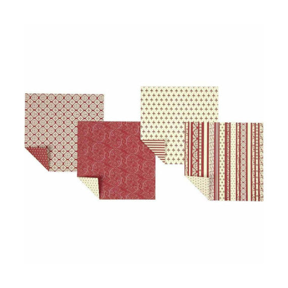 Carta per origami quadrata con stampe di Vivi Gade Creativ Company 15x15 cm 25521