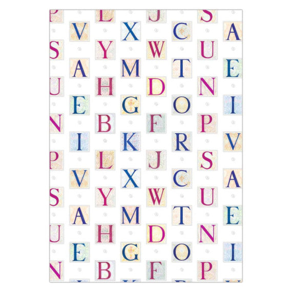 Carta regalo Biembi Premium Lettere a fogli estesi 70x100 cm in conf. da 5 ff - BCVDKTC02