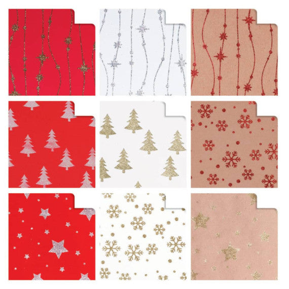 Carta regalo in fogli Rex-Sadoch 70x100 cm - conf. 10 pezzi - fantasia polvere di stelle - GL510000