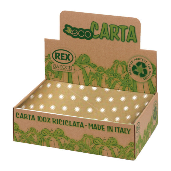 Carta regalo riciclata Graphic - 100 fogli - 70x100cm - fantasie assortite - Rex Sadoch