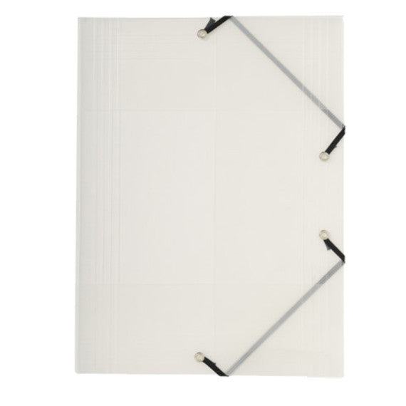Cartella 3 lemb Crystal Colours - con elastici - PPL - 24 x 32 cm - colori assortiti - Exacompta