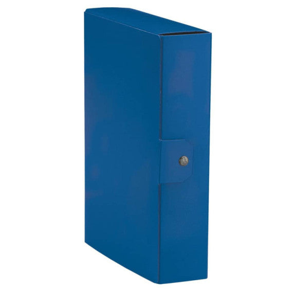 Cartella portaprogetti Esselte C88 DELSO ORDER dorso 8 cm presspan lucido blu 25x35 cm - 390388050