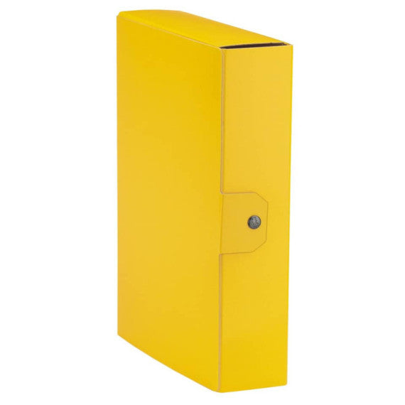 Cartella portaprogetti Esselte C88 DELSO ORDER dorso 8 cm presspan lucido giallo 25x35 cm - 390388090