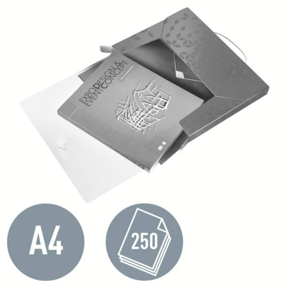 Cartella Progetti Leitz WOW dorso 3 cm - 250x30x330 mm - verde 46290154