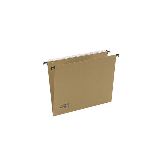 Cartella sospesa Avana - cassetto - interasse 39 cm - fondo V - 37x24,5 cm - avana - Bertesi