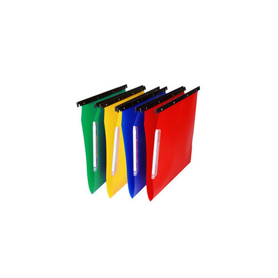 Cartella sospesa Cartesio PP - armadio - PPL - interasse 33 cm - fondo V - 32,6x28 cm - colori assortiti - Bertesi