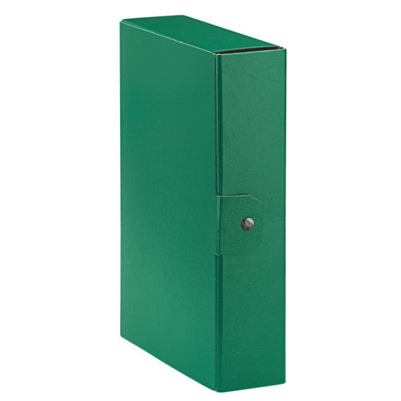 Cartelle portaprogetti Esselte C28 EUROBOX dorso 8 cm presspan biverniciato verde - 390328180
