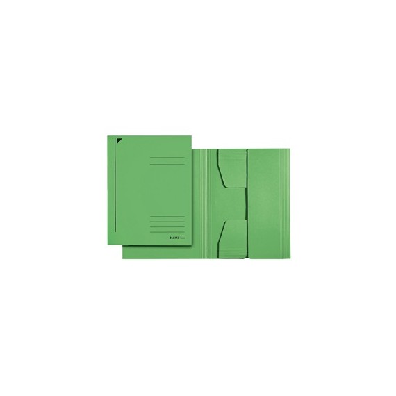 Cartellina 3 lembi - 430 gr - 24,3 x 34 cm - verde - Leitz