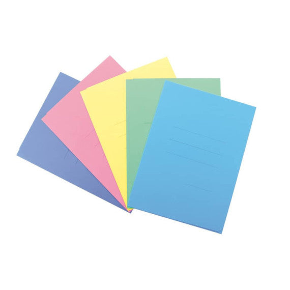 Cartellina a 3 lembi Blasetti Cartex 25x33,5 cm - 200 g/m2 - in conf. da 10 colori pastello assortiti - 654
